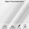 PANGSINNE Long White Shower Curtain Waterproof Large Heavy Duty Fabric Shower Curtains for Bathroom, Machine Washable Tall 256GSM Modern for Spa Hotel with 12 Metal Hooks, 72Wx78H view 2