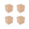 4 Pack Solid Wood Furniture Legs, Natural Square Wood Furniture Risers, Wooden Extenders for Tables, Sofas, Armchairs, Cabinets (3x3x5cm,5 cm Taller) view 1