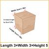 4 Pack Solid Wood Furniture Legs, Natural Square Wood Furniture Risers, Wooden Extenders for Tables, Sofas, Armchairs, Cabinets (3x3x5cm,5 cm Taller) view 2