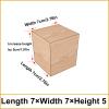 4 Pack Solid Wood Furniture Legs, Natural Square Wood Furniture Risers, Wooden Extenders for Tables, Sofas, Armchairs, Cabinets (7x7x5cm,5 cm Taller) view 2