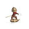 PTTRNS Buddha Statue Fighting Buddha Creative Decoration Ornaments Living Room Desktop Crafts Monkey King Sculpture Copper Material Office Decoration Birthday Gift Feng Shui Decoration view 2