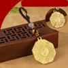 OIDESA Bagua Mirror Ornament, Feng Shui Gift Bagua Mirror Bagua Mirror, Traditional Chinese Feng Shui Mirror Exorcism Amulet Magic Mirror Protection Lucky Craft Art Taoism Chinese Bagua Mirror view 1