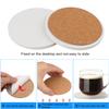 30 Pieces 4 Inch Round Blank Ceramic Coasters, Unglazed Ceramic Tiles Coasters, Ceramic Tiles with Cork Backing Pads for Painting, DIY Crafts, Mosaics, Circular, White.by GNIEMCKIN view 3