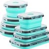 Sudaya 8 Pack Collapsible Food Storage Containers With Lids, Collapsible Storage Containers Sets Silicone Collapsible Bowls For Camping, RV Accessories, Travel Trailer Must (Mixed oz) (8) view 1