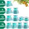 Sudaya 8 Pack Collapsible Food Storage Containers With Lids, Collapsible Storage Containers Sets Silicone Collapsible Bowls For Camping, RV Accessories, Travel Trailer Must (Mixed oz) (8) view 2