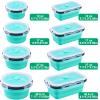 Sudaya 8 Pack Collapsible Food Storage Containers With Lids, Collapsible Storage Containers Sets Silicone Collapsible Bowls For Camping, RV Accessories, Travel Trailer Must (Mixed oz) (8) view 3