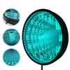 The Geeky Days Barber Tools 12inch Infinity Mirror Wall Clock with Roman Numerals Hair Salon Beauty Hairdressing Barber Shop Decor LED Neon Light Sign Quiet Sweep Quartz Clock Glow in Dark view 3