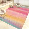 USTIDE Vibrant Rainbow Area Rug 5x7/55"x78" Colorful Stripe Kids Rug Plush Machine Washable Rug for Girls Bedroom Nonslip Kids Carpet for Nursery Soft Playroom Home Decor view 1