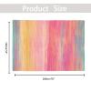 USTIDE Vibrant Rainbow Area Rug 5x7/55"x78" Colorful Stripe Kids Rug Plush Machine Washable Rug for Girls Bedroom Nonslip Kids Carpet for Nursery Soft Playroom Home Decor view 2