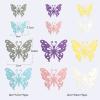 DaGou 24PCS 3D Butterfly Wall Decor- Butterflys Wall Decor, Removable Butterfly Decorations, Hollow Out Carving 3D Butterfly Stickers, Suitable for Kids Girls Bedroom, Wedding (CK8004) view 3