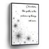 PUCHYUCT Educational Inspirational Quote Canvas Wall Art Contemporary Poster Flower Print Minimalist Decor Stretched And Framed Ready To Hang For Living Room,Bedroom,Classroom Etc (16" X 24") view 1