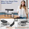 PrimZooty Water Filter Dispenser Stand with Drip Tray - 7.9''W x 14.9''D x 7''H, Metal Stand Designed For Brita Filter, Compatible with Zero Water, PUR, Waterdrop etc. view 2