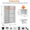 AWTATOS Closet Organizer 8 Cube Storage Shelves Closet Clothes Organizers and Storage Stackable Cubby Shelving for Closet Bedroom Living Room Office White view 3