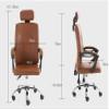 Comfort Office Chair Ergonomic Office Chair Height Adjustable Desk Chair with High Backrest and Tilt Function Computer Chair Managerial Chairs Firm Seat Cushion view 3