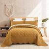 HZ & HY Oversized King Bedspread Yellow - Luxury Collection - 100% Linen, Ultra Soft & Lightweight, Reversible, 3 Piece, Yellow view 1