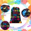 Sadnyy 72 Pieces Let's Glow Drawstring Bags Bulk Glow in The Dark Party Supplies Neon Party Favor Bags Birthday Return Gift Bag Goodie view 3