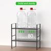 SOFRON Expandable Cabinet Storage Shelf Stackable Organizer Rack for Kitchen Bathroom Pantry Spice Cupboard Countertop Home Office Desk Heavy Duty Nonslip Black Small 2 Pack view 4