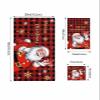 Christmas Bath Towels Set of 3, Christmas Santa Black and Red Buffalo Plaid Bathroom Towels Set,Soft Absorbent Bath Towel Hand Towel Washcloth Decorative Towels for Bathroom kitchen Gym Spa view 4