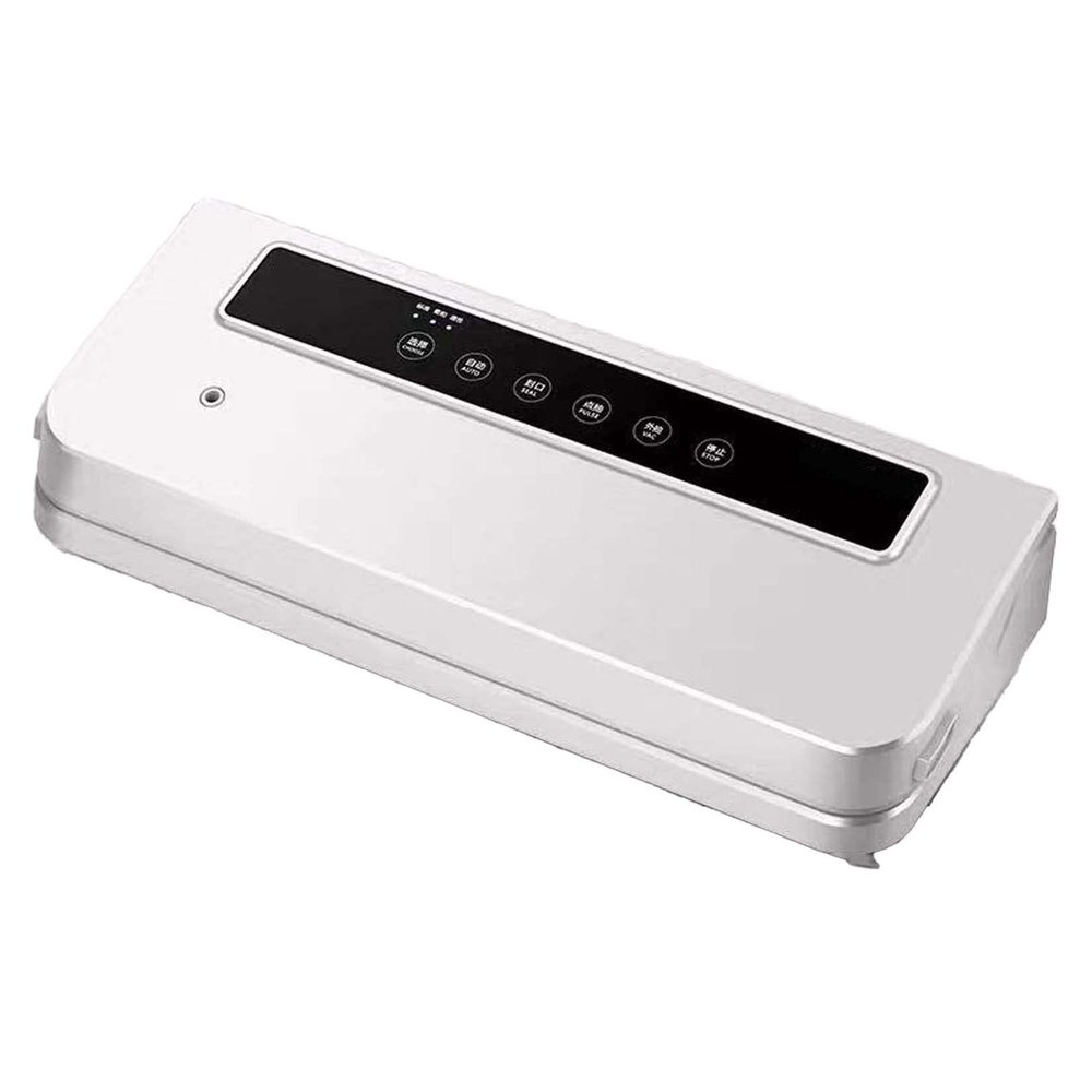 BNE Automatic Vacuum Sealing Machine, one Key Operation, Wet and Dry Two Modes, External Pumping, 10 Seconds Automatic Emptying, White/Black (White)