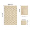 Bath Towels Set of 3, Rustic Moroccan Geometric Quatrefoil Yellow Lattice Bathroom Towels Set,Soft Absorbent Bath Towel Hand Towel Washcloth Decorative Towels for Bathroom kitchen Gym Spa view 4