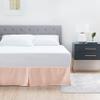 600 TC Cotton Box Pleated Bedskirts for Short Queen Size 18 Inch Easy Fit Easy Care Fade & Wrinkle Resistant, Split Corner Bedskirt Short Queen Size (60 x 75 Inch), Peach view 1
