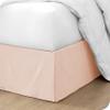 600 TC Cotton Box Pleated Bedskirts for Short Queen Size 18 Inch Easy Fit Easy Care Fade & Wrinkle Resistant, Split Corner Bedskirt Short Queen Size (60 x 75 Inch), Peach view 3