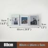 LXLZYXSF Wall-Mount Handouts Organizer Bookshelf Magazine Holder Acrylic Pamphlet Rack, 15.7 19.6 23.6 27.5 31.5 35.4 39.3 43.3 47.2 Inch Length (Color : 1pcs, Size : 80x16x5cm/31.5x6.3x2in) view 2