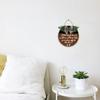 12x12in Since Little Fingers Touch Our Floor Please Remove Your Shoes at The Door Sign,Hanging Printed Wooden Plaque Dcor, Front Door Wood Wall Sign For Home Entryway Porch view 3