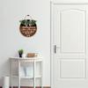 12x12in Since Little Fingers Touch Our Floor Please Remove Your Shoes at The Door Sign,Hanging Printed Wooden Plaque Dcor, Front Door Wood Wall Sign For Home Entryway Porch view 4