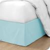 600 TC Cotton Box Pleated Bedskirts for Queen Size 18 Inch Easy Fit Easy Care Fade & Wrinkle Resistant, Split Corner Bedskirt Queen Size (60 x 80 Inch), Aqua Blue view 3
