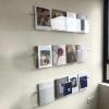 LXLZYXSF Wall-Mount Handouts Organizer Bookshelf Magazine Holder Acrylic Pamphlet Rack, 15.7 19.6 23.6 27.5 31.5 35.4 39.3 43.3 47.2 Inch Length (Color : 3pcs, Size : 40x16x5cm/15.7x6.3x2in) view 1