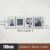 LXLZYXSF Transparent Acrylic Magazine Holder with Wall Mounting Hardware, Handouts Display Rack Pamphlet Storage Stand, Living Room (Color : 3pcs, Size : 110x16x5cm/43.3x6.3x2in) view 2
