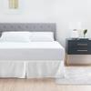 600 TC Cotton Box Pleated Bedskirts for Short Queen Size 18 Inch Easy Fit Easy Care Fade & Wrinkle Resistant, Split Corner Bedskirt Short Queen Size (60 x 75 Inch), White view 1
