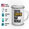Flairy Land Trader Camper Mug 12oz - Coffee Nap Repeat - Trader Broker Gift Investing Financial Adviser Trading Planner Market Day Digital Currency view 3