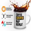 Flairy Land Trader Camper Mug 12oz - Coffee Nap Repeat - Trader Broker Gift Investing Financial Adviser Trading Planner Market Day Digital Currency view 4