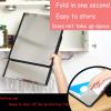 304 Stainless Steel Kitchen Backsplash Protector, Folding Stainless Steel Splatter Guard, Stainless Steel Backsplash for Stove, Nonstick Oil, Easy Maintenance, for Hobs, Gas Hobs, Frying Pans (Color view 2
