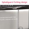 304 Stainless Steel Kitchen Backsplash Protector, Folding Stainless Steel Splatter Guard, Stainless Steel Backsplash for Stove, Nonstick Oil, Easy Maintenance, for Hobs, Gas Hobs, Frying Pans (Color view 4