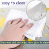 2 Pieces Frying Pan Splatter Guard, Stainless Steel Backsplash for Stove, Grease Splatter Screen, Folding Design, Nonstick Oil, Not Easily Deformed, for Stove, Gas Range, Frying Pan (Color : Silver, view 4