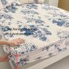 FCLDESHOP Bottom Fitted Sheet,Summer Thickened Cool Latex Printed Fitted Sheet,Children's Room Cartoon Anime Mattress Protector Pillowcase,Flower 3,150 * 200cm (1pcs) view 2