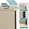 BERISSA Blackout Cellular Shades,Custom Cordless Window Blinds,Honeycomb Blinds for Windows,Room Darkening Cellular Blinds & Thermal Insulated Shades,Blackout-Beige,46.5" W x 72" H view 2