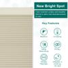 BERISSA Blackout Cellular Shades,Custom Cordless Window Blinds,Honeycomb Blinds for Windows,Room Darkening Cellular Blinds & Thermal Insulated Shades,Blackout-Beige,46.5" W x 72" H view 4