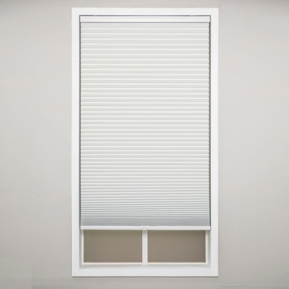 Eclipse Blackout Cellular Window Shade - Cordless Honeycomb Shades, Stylish Window Covering, Easy Lift System, Blinds for Windows, Pet & Children-Safe, 35 W x 64 L, Ivory
