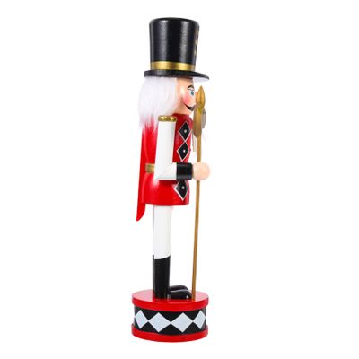 BESTOYARD Standing Drum Nutcracker Wood Desktop Nutcracker Giant Nutcracker Traditional Nutcracker Candy Decor Nutcracker Collectible Figurine Nutcracker Figurine Outdoor Bread Rolls