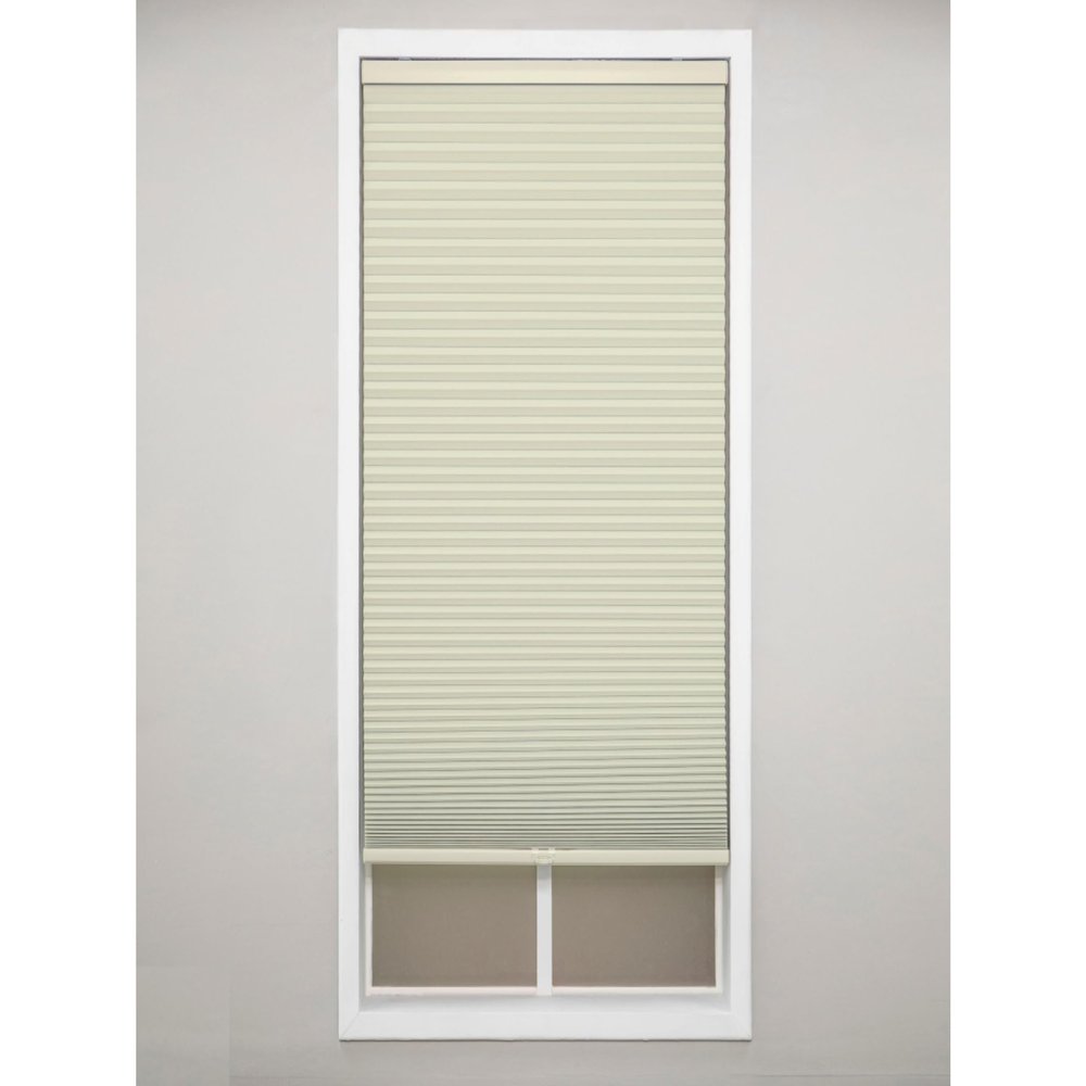 Eclipse Blackout Cellular Window Shade - Cordless Honeycomb Shades, Stylish Window Covering, Easy Lift System, Blinds for Windows, Pet & Children-Safe, 40.5 W x 64 L, Alabaster