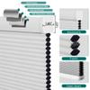 BERISSA Blackout Cellular Shades,Custom Cordless Window Blinds,Honeycomb Blinds for Windows,Room Darkening Cellular Blinds & Thermal Insulated Shades,Blackout-White,31" W x 56" H view 2