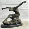 Bronze Sculpture by Milo Surrealist Abstract Modern Art Yoga Male Statue Decor Decorative Sale Gift Dcor ByThink Bronze view 1