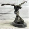 Bronze Sculpture by Milo Surrealist Abstract Modern Art Yoga Male Statue Decor Decorative Sale Gift Dcor ByThink Bronze view 2
