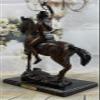 American Indian Warrior Remington Bronze Sculpture Western Art Deco Figurine LRG Decorative Sale Gift Dcor ByThink Bronze view 4