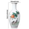 DYPASA Dry Flower Arrangement Chinese Ceramic Vases, Hand-Painted Animal Decoration Vases, Handmade Ornaments,Decorative Tabletop Centerpiece Vase,13.3 Inch Flower Vase view 2
