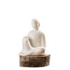 XIALON Chinese Zen Art Ceramic Modern Minimalist Home Decoration Figure Statue Desktop Ornaments Office Fengshui view 1